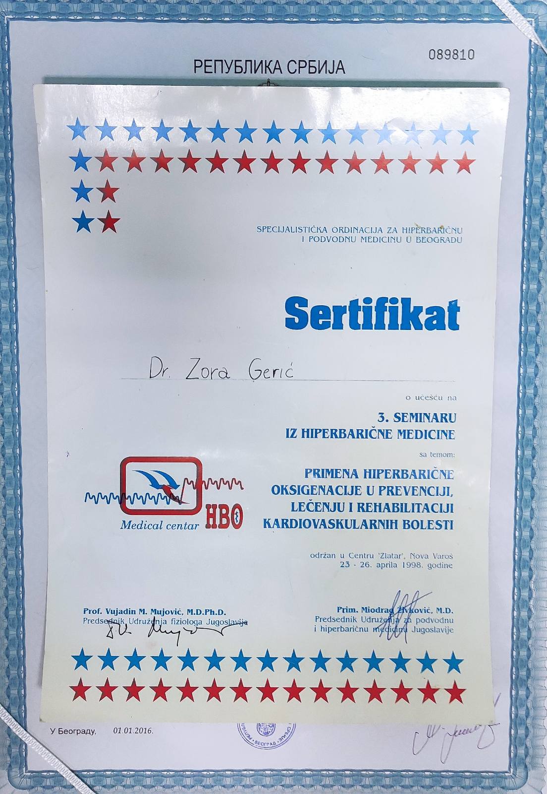 Hiperbarična komora tretman hiperbarična komora
